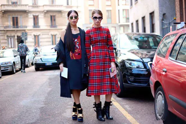 Уличная мода Милана, модные люди на неделе моды осень/зима 2014-2015