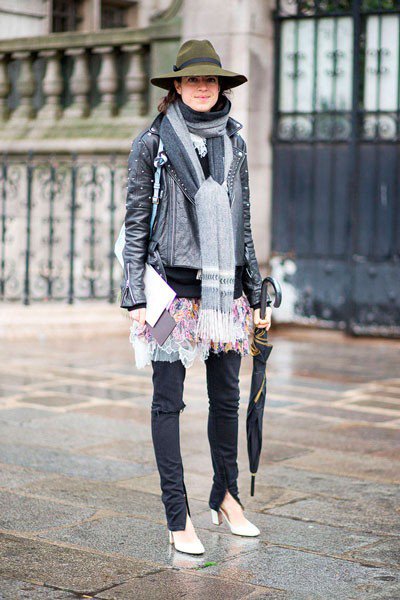 Leandra Medine. Уличная мода Парижа осень 2014