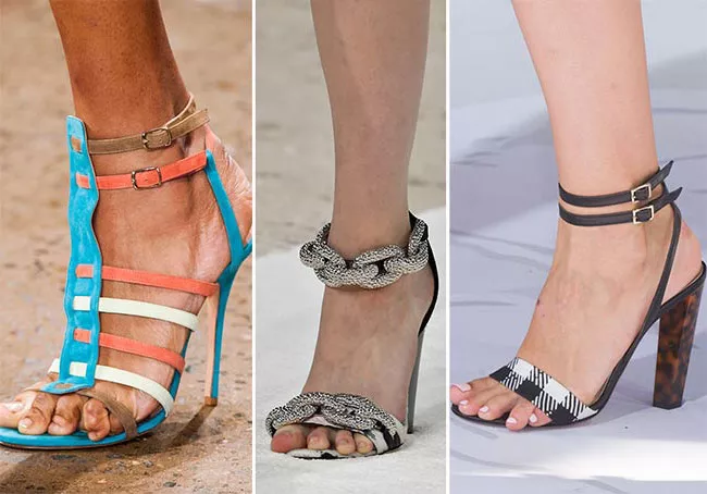 Обувь с застежкой на щиколотке - тенденции весна-лето 2015