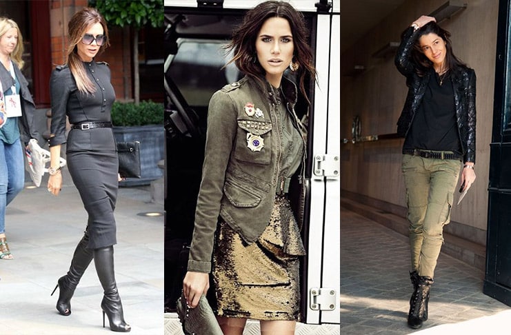 Стиль милитари в женской одежде, его особенности и фото