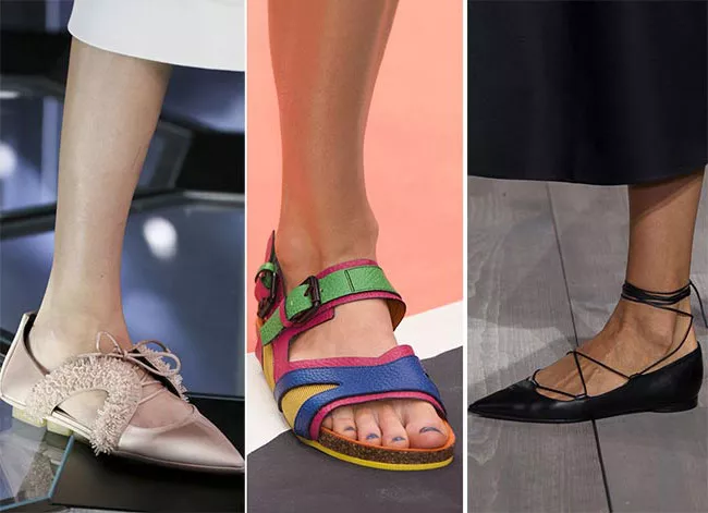 Удобная обувь на плоской подошве - тенденции весна-лето 2015