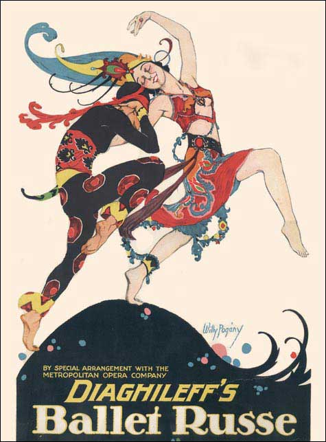 Балетный плакат 1906 года