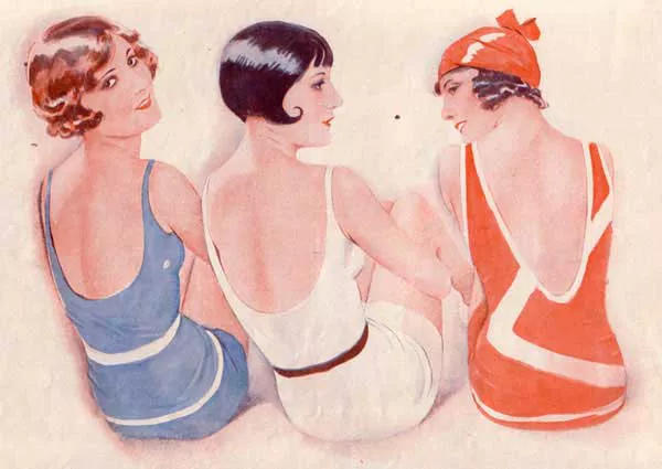 Девушки в купальниках, 20 года 20 века