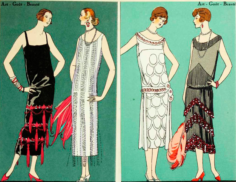 Картинка из модного, французского журнала, 1920-е года