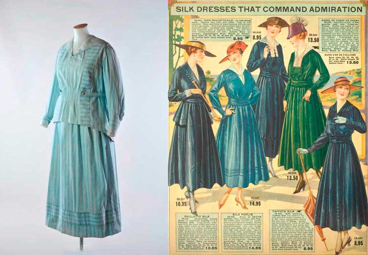 Коллекция платьев 1916 года