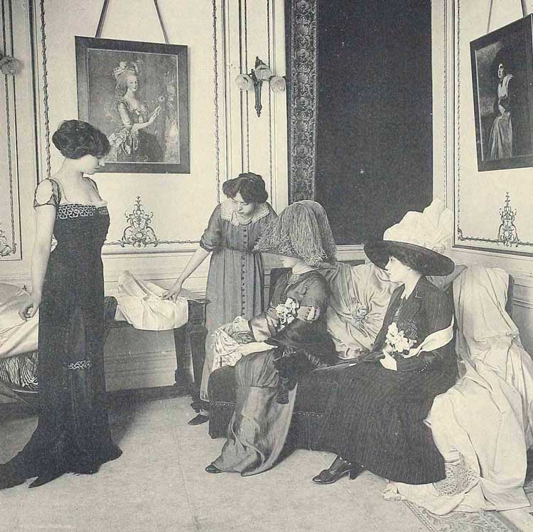 Дом моды Worth Salon-de Vente -1910 г