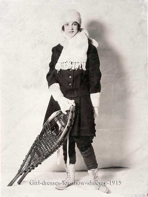 Женский, зимний лук 1915 года