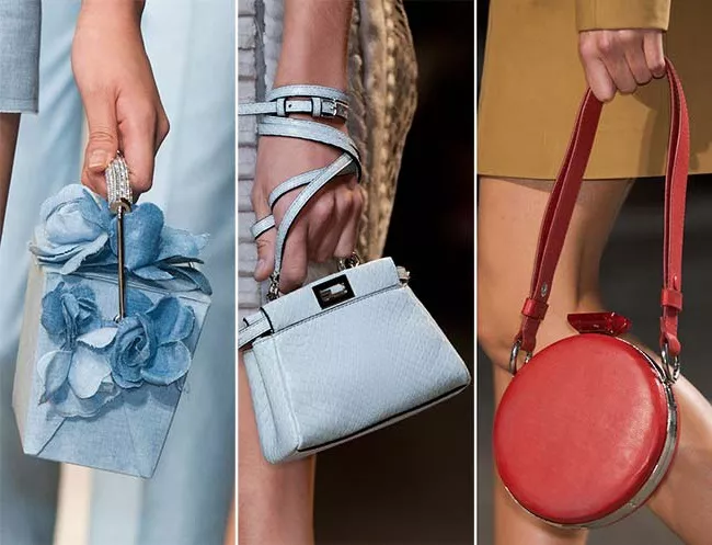 миниатюрные сумки, тенденции сумок весна-лето 2015