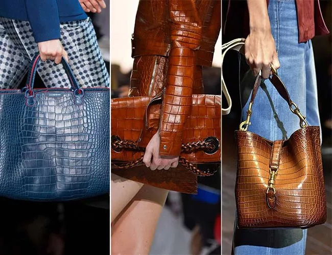 роскошные сумки из кожи рептилий, тенденции сумок весна-лето 2015