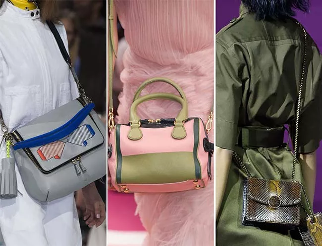 средние сумки через плече, тенденции сумок весна-лето 2015