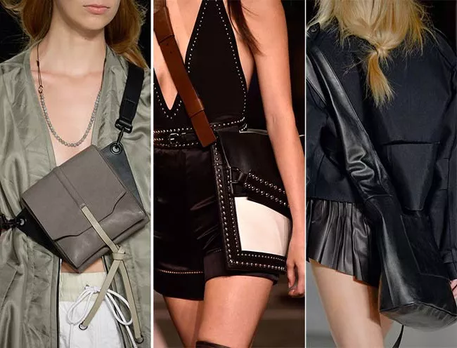 сумки через плечо, тенденции сумок весна-лето 2015