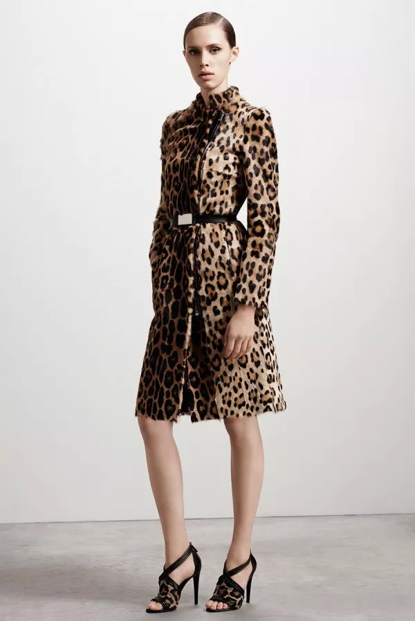 Пальто с леопардовым принтом - тенденции моды осень/зима 2015/2016