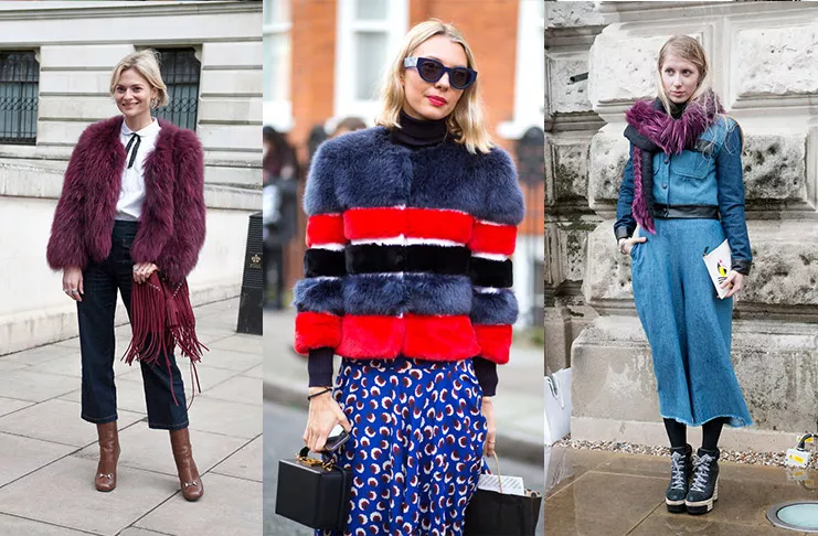 Уличная мода Лондона сезона осень/зима 2015-2016 блещет красками