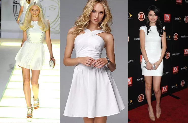 С чем носить белое платье, образы звезд и с какими аксессуарами сочетать