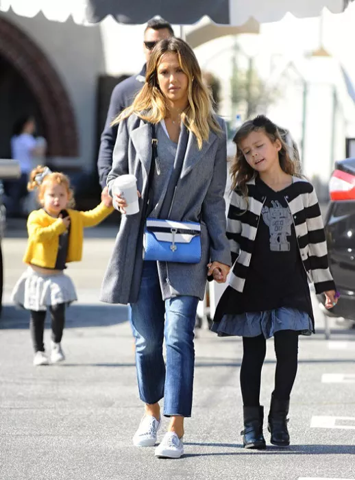 Jessica Alba & Family At Coldwater Park