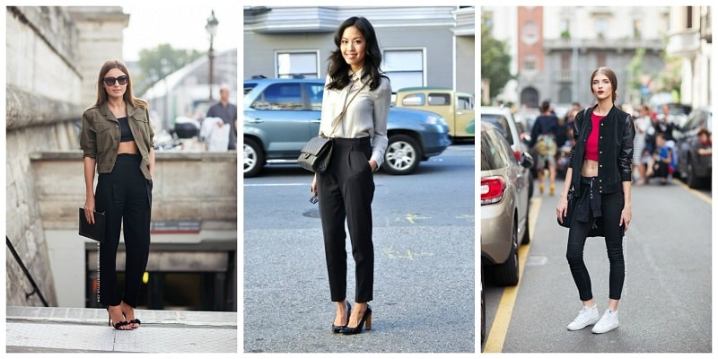 С чем носить женские черные брюки? Фото и стильные советы