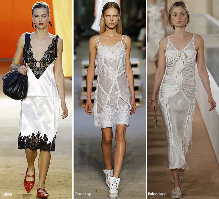 Модели в платьях, ночнушках, - модные тенденции весна-лето 2016