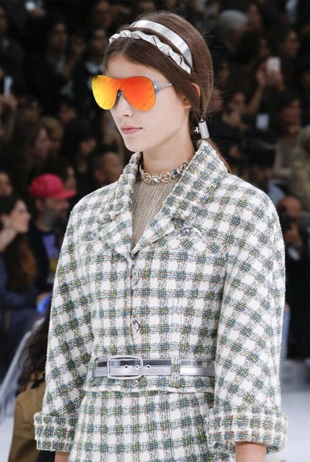 Декорированные ободки Chanel - тенденции аксессуаров весна/лето 2016