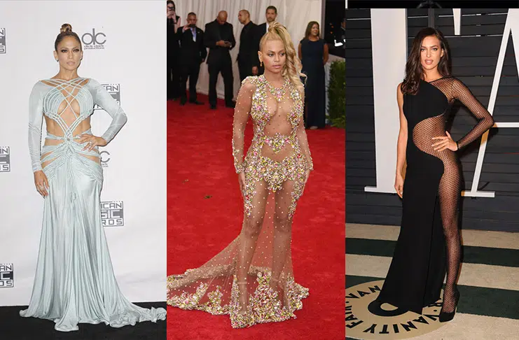 22 фото звезд в самых откровенных, прозрачных платьях в 2015 году