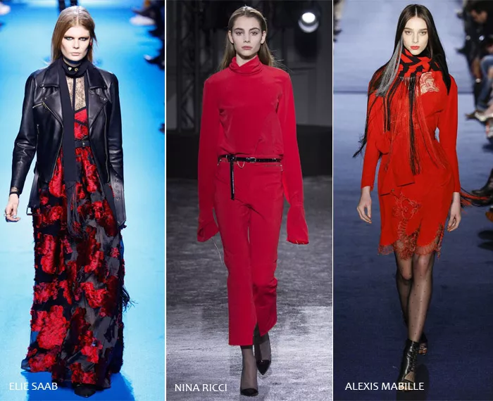 Красный взрыв - модные тенденции на осень/зиму 2016-2017 из Парижа