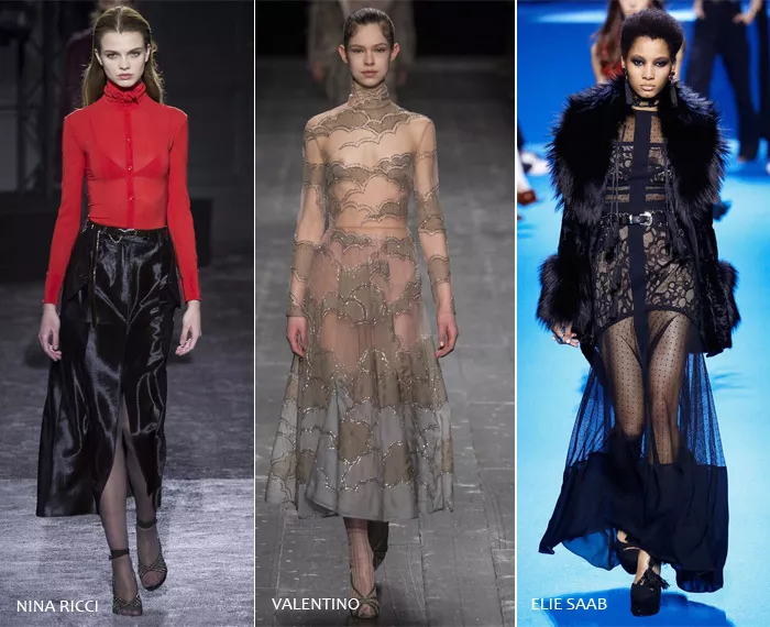 Прозрачность - модные тенденции на осень/зиму 2016-2017 из Парижа