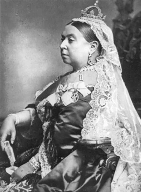 Королева Виктория в платье