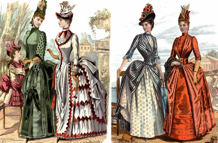 Викторианский стиль в мужской и женской одежде, фото