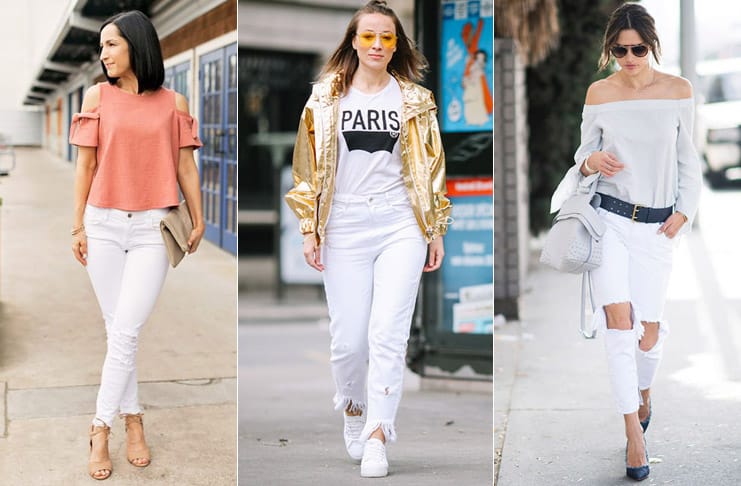 Белые джинсы – идеи для супермодных образов!