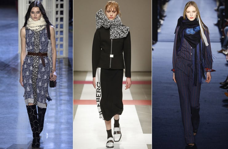 Модные шарфы осень 2016 — зима 2017, новые тенденции, фото