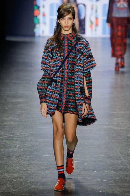 Anna Sui - модные женские пальто весна/лето 2017