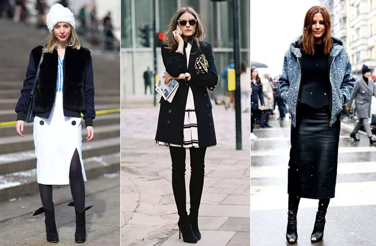 20 способов носить юбку, когда на улице холодно