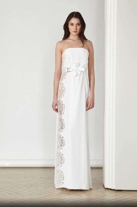 Белое вечернее платье от Alexis Mabille, коллекция 2017 года