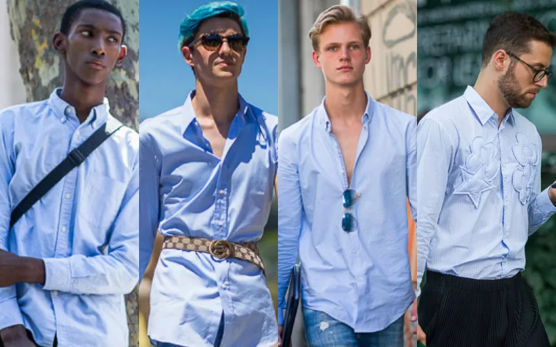 Лавандовая-рубашка - тренды-уличной-моды-в-мужской-одежде-весна-лето-2017