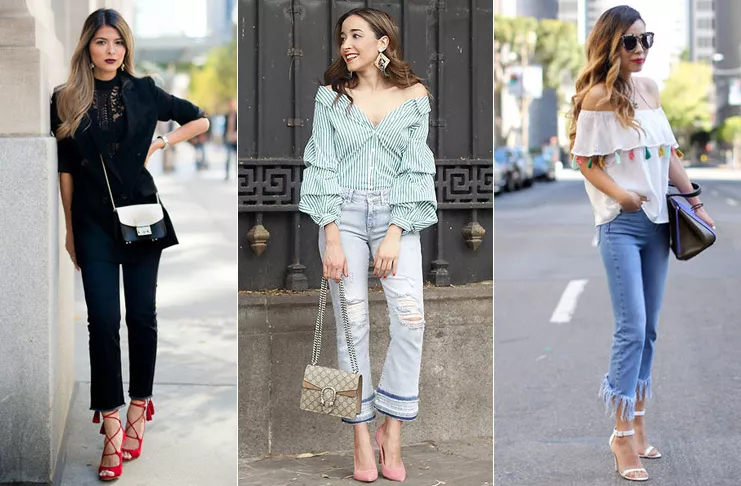 Укороченные джинсы: как подобрать для себя, с чем носить. Фото