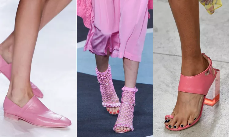 тренд 15 - розовая обувь модная обувь весна лето 2018