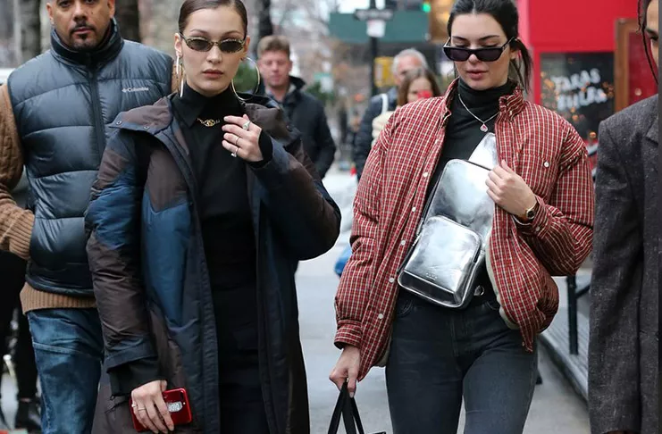 Кендалл Дженнер и Белла Хадид на прогулке в Нью-Йорке