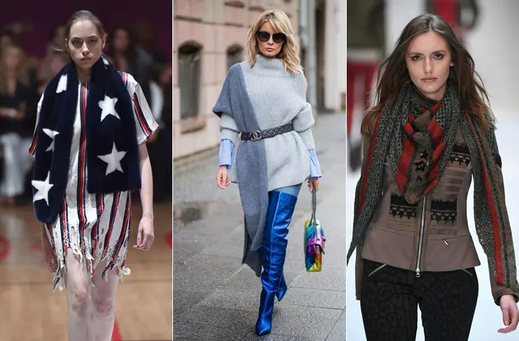 Шарф — это скучно? НЕТ! 6 модных способов носить шарф этой зимой