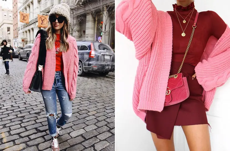 В 2018 в моде будут розовые кардиганы — по мнению блогеров Instagram
