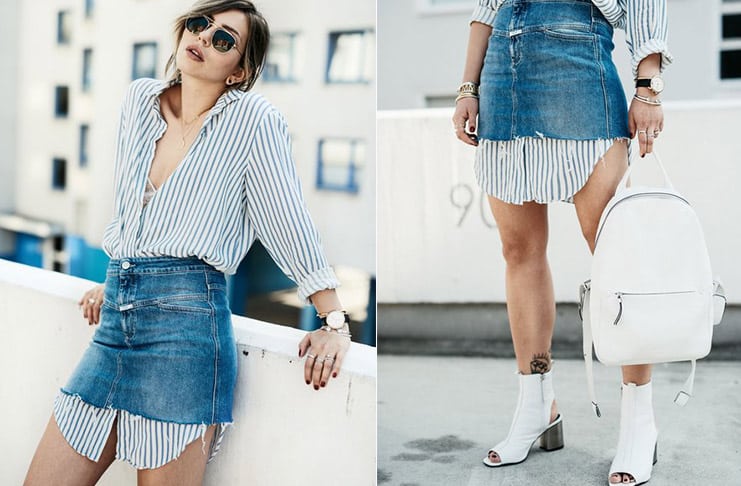Новая идея — как носить джинсовую юбку прямо сейчас!