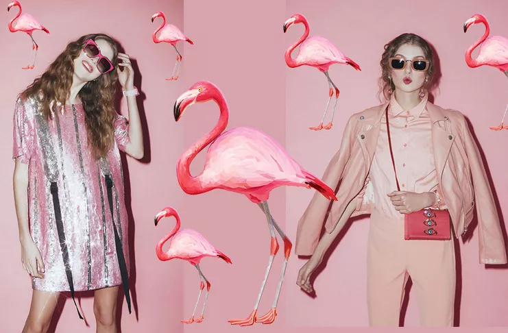 10 нежных образов цвета фламинго — розовая мода на лето 2018