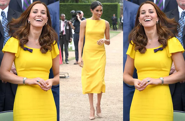 Желтое платье — это тренд лета 2018, которым вдохновлены Кейт Миддлтон и Меган Маркл