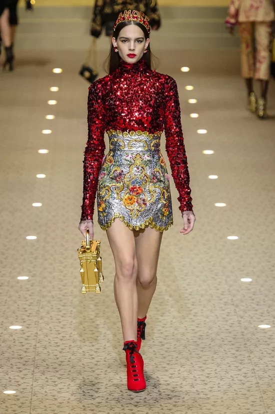 Мини юбка Dolce & Gabbana коллекция осень/зима 2018