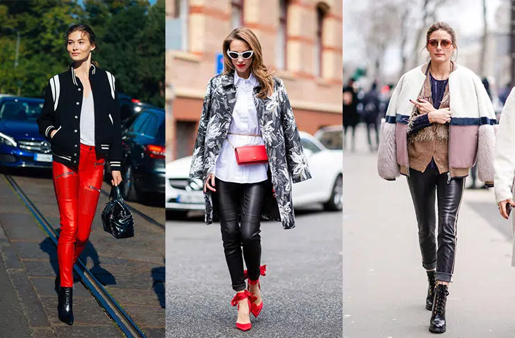 7 идей, как носить кожаные леггинсы для обворожительных девушек с рокерской душой