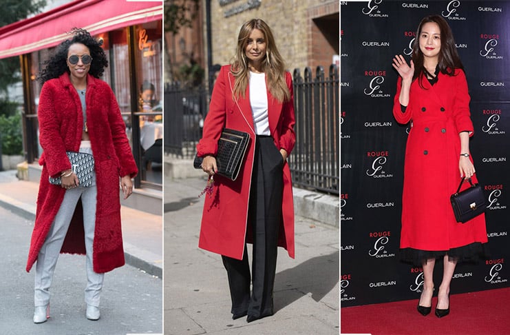 Красное пальто, чтобы создать самые классные образы зимой 2019