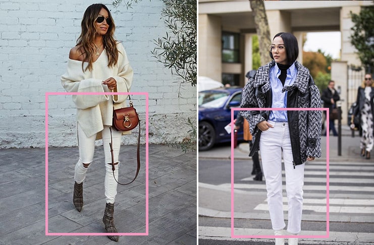 Правильно стилизуем белые джинсы весной 2019