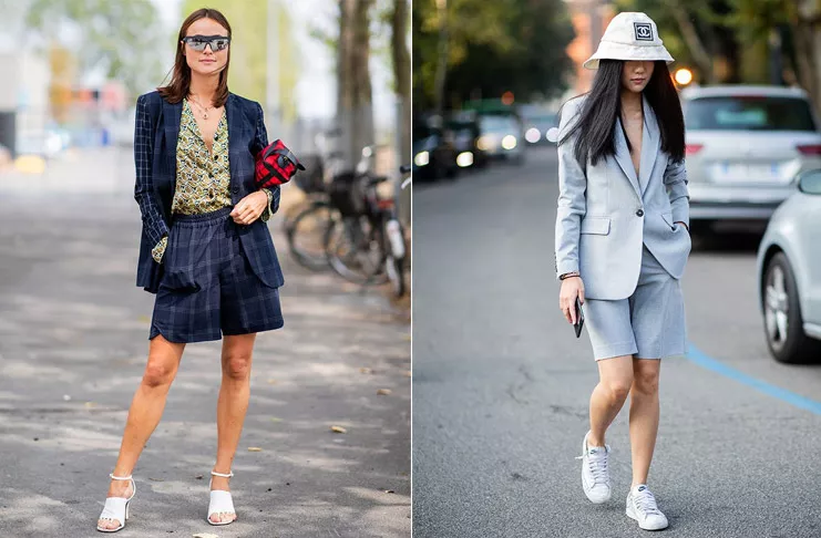 Костюм с шортами — новая тенденция захватившая Нью-Йорк, вот как её носить