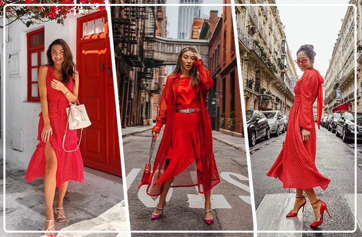 7 формул сочетания красного платья с сумкой и обувью для успешного образа!