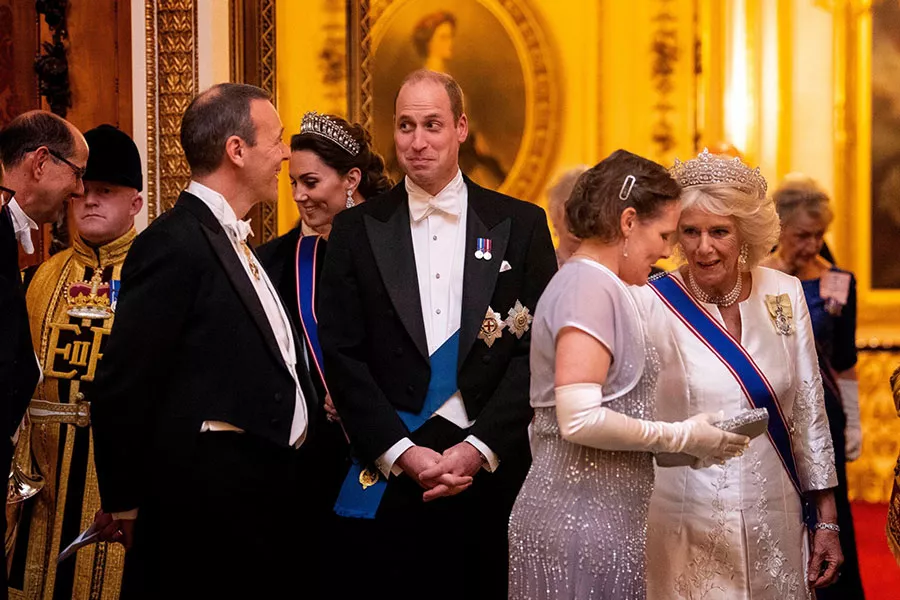 Принц Уильям на приеме в Букингемском дворце