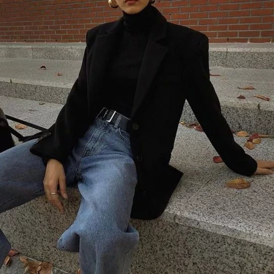 Как модно носить черный пиджак женщинам в 2020 году