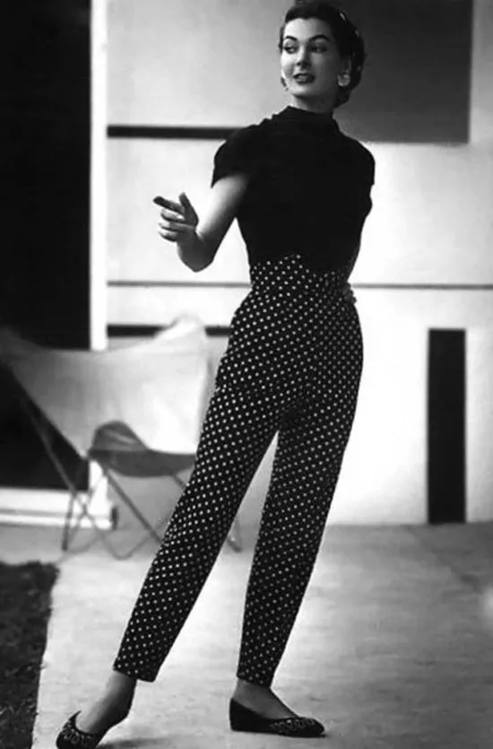 Модные женские брюки 50-х годов